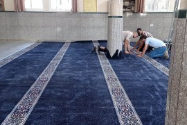 اللجنة الشعبية لخدمات مخيم عين بيت الماء تنهي اعمال مشروع ترميم مسجد حمزه بن عبد المطلب